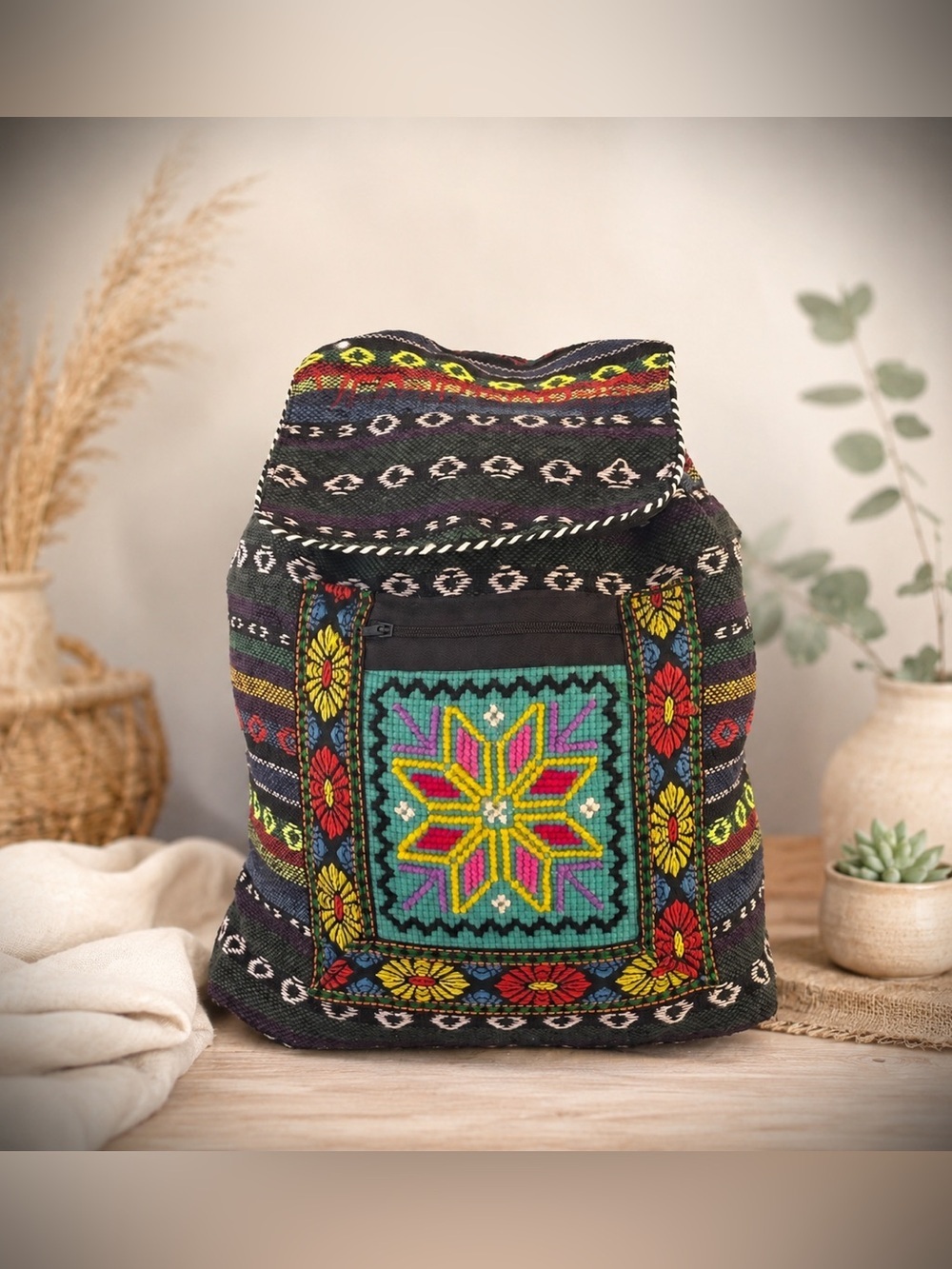 Medjugorje Woven Tapestry Rucksack/Backpack